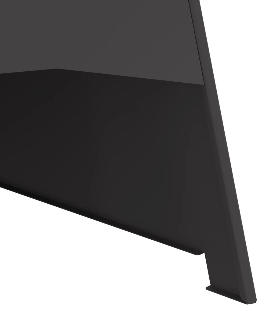 vidaXL Φωτιά Πυραμίδα Μαύρη 50x45x95 εκ. Χάλυβας