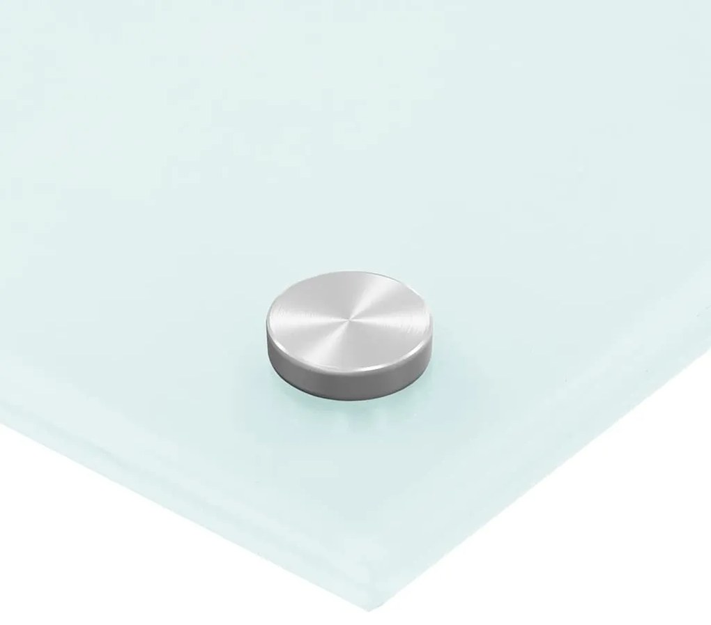 vidaXL Πλάτη Κουζίνας Λευκή 90 x 50 εκ. από Ψημένο Γυαλί