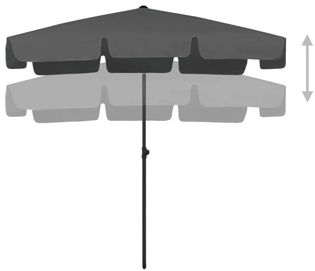 Ομπρέλα Θαλάσσης Ανθρακί 200 x 125 εκ. - Ανθρακί