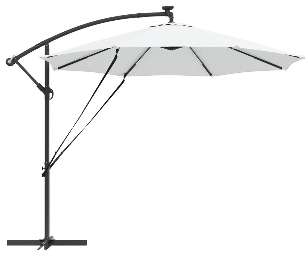 vidaXL Ομπρέλα Cantilever Banana με κλειδαριά Άμμος 294 x 294 x 248 cm