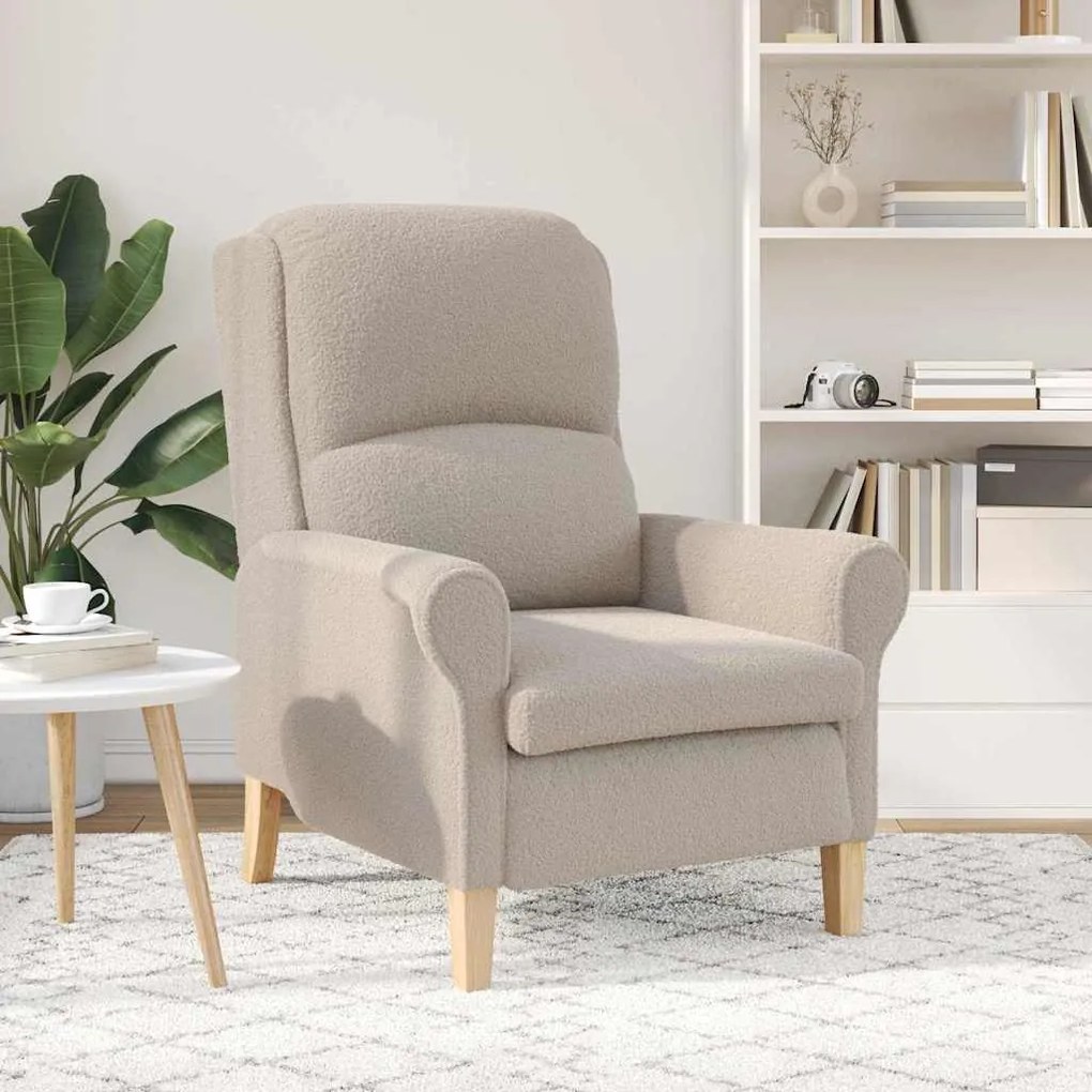 vidaXL Πολυθρόνα Ανοιχτό γκρι 76 x 94 x 102 εκ. ύφασμα