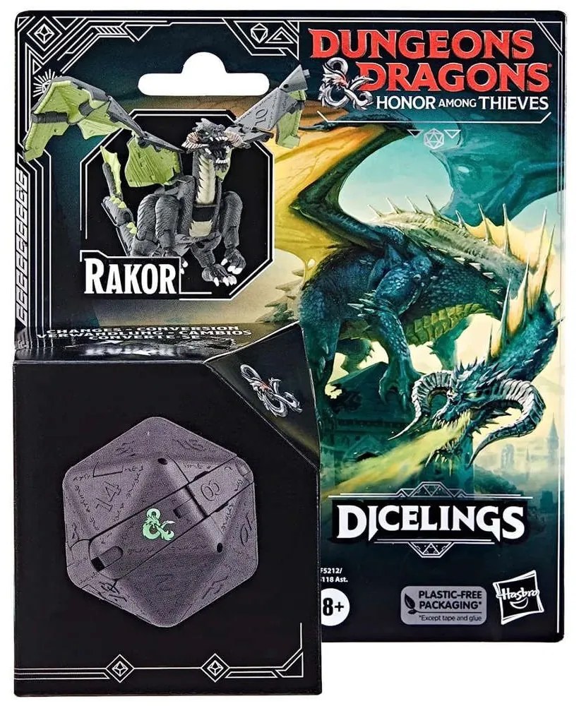 Φιγούρα Fans Dungeons F5118 Dragons Honor Among Thieves Rakor Dicelings Collectible Black Hasbro