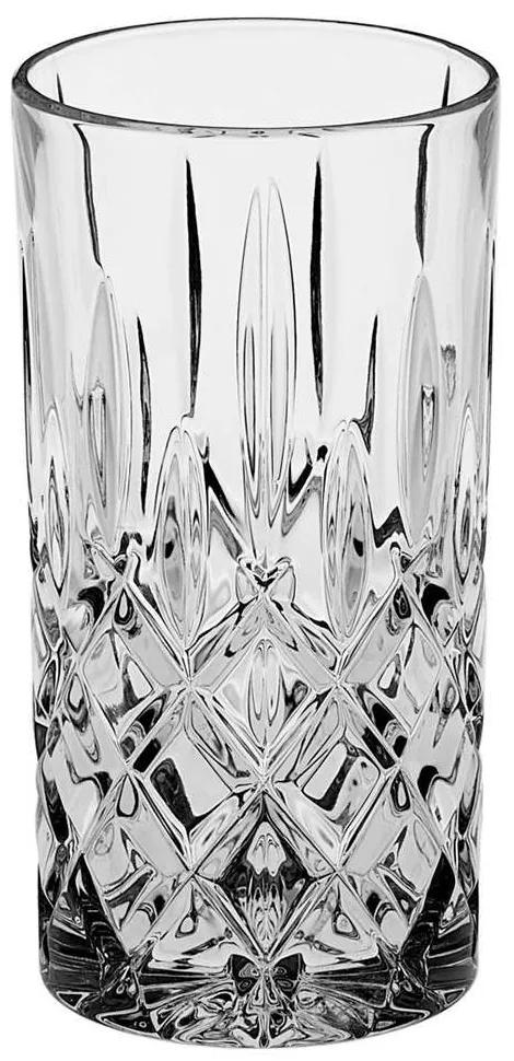 Ποτήρι Νερού Σωλήνα Sheffield CBH00702220 380ml Clear Από Κρύσταλλο Βοημίας Κρύσταλλο