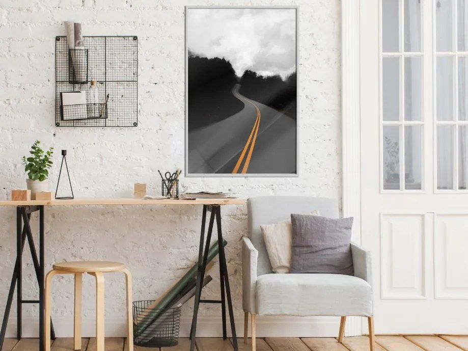 Αφίσα - Road Into the Unknown - 20x30 - Χρυσό - Χωρίς πασπαρτού