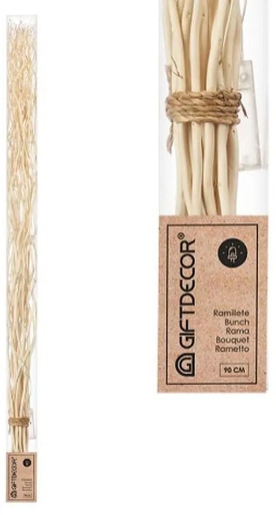 Ανθοδέσμες Gift Decor Φυσικό 7,5 x 120 x 7,5 cm Φως LED (8 Μονάδες)