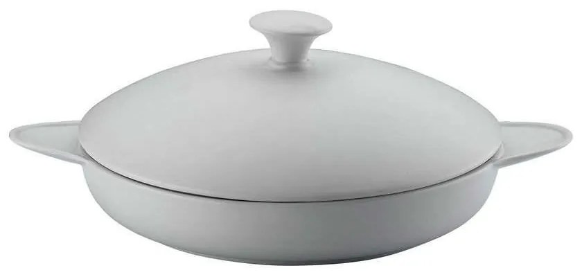 Γάστρα Στρογγυλή Porflame KXPFTVKP25 Φ25cm White Max Home Porcelain