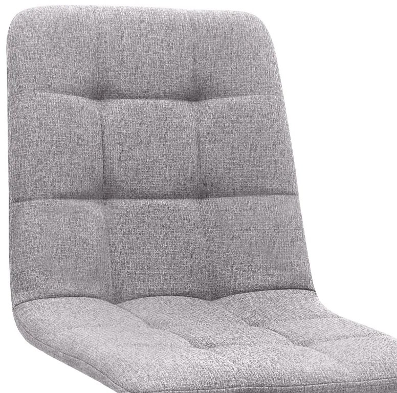 Καρέκλα τραπεζαρίας Bianca Megapap ανοιχτό μπεζ ύφασμα - μεταλλικό μαύρο πόδι 43x56x84εκ.