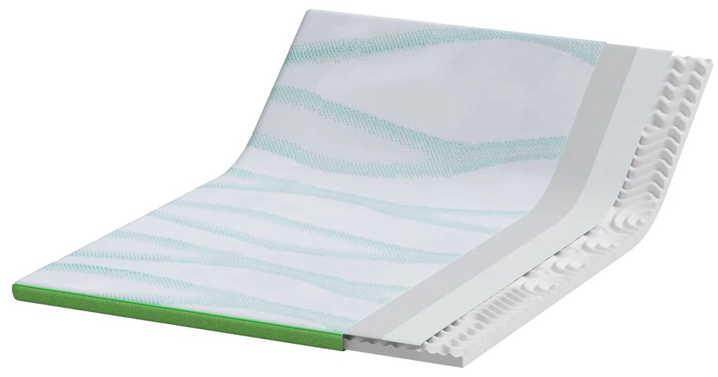 vidaXL Στρώματα Λευκό και Πράσινο 140 x 190 cm