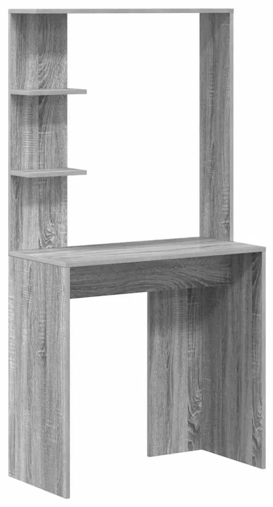 vidaXL Γραφείο Γκρι sonoma 78.5 x 37 x 154.5 εκ Επεξεργασμένο ξύλο