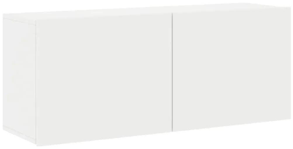 Ντουλάπι Τοίχου Τηλεόρασης Λευκό 100 x 30 x 41 εκ. - Λευκό