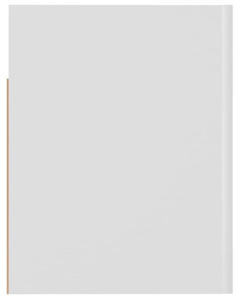 Ντουλάπι Κρεμαστό Γυαλιστερό Λευκό 60x31x40 εκ. Μοριοσανίδα - Λευκό