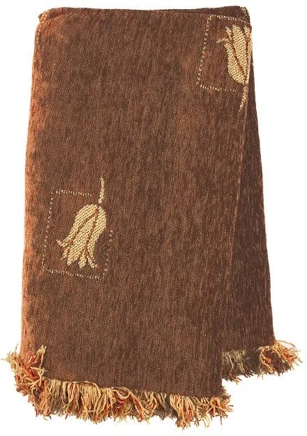 Ριχτάρι Σενίλ Ζακάρ Tulip Brown Μονοθέσιο
