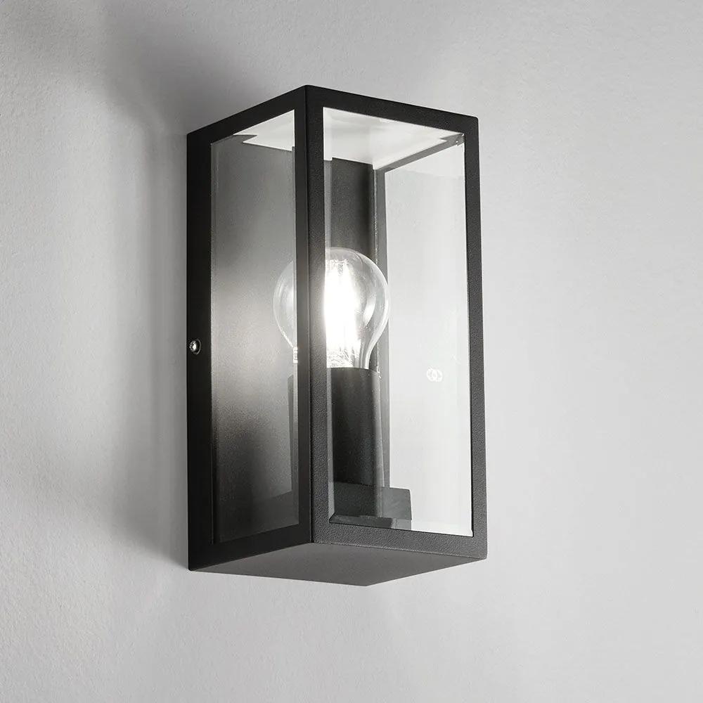 Φωτιστικό Τοίχου - Απλίκα I-Mondrian-AP E27 23,6x11x13cm Black Intec