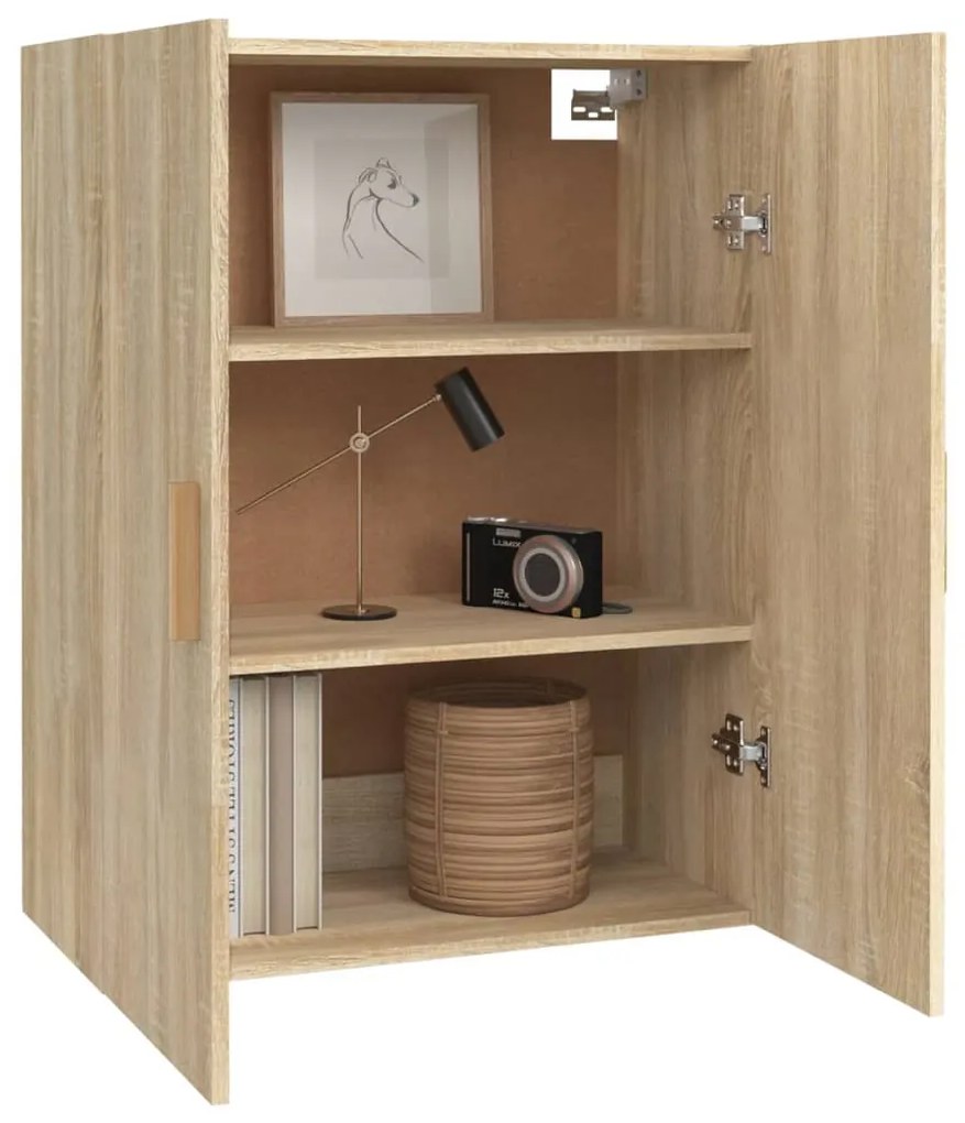 vidaXL Κρεμαστό Ντουλάπι Τοίχου Sonoma Δρυς 69,5x34x90 εκ Επεξ. Ξύλο