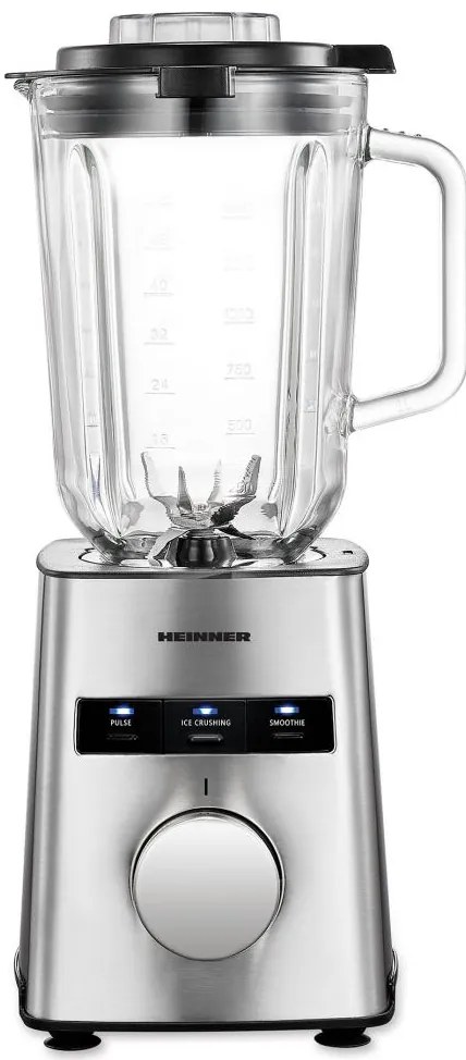 Heinner HBL-HE800SS Μπλέντερ 1.5lt 800W, Ασημί