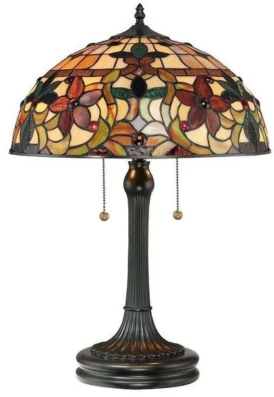 Επιτραπέζιο Φωτιστικό 2xE27 Μπρονζέ  Tiffany  Kami QZ-KAMI-TL Elstead Lighting-QZ-KAMI-TL-Μπρονζέ QZ-KAMI-TL
