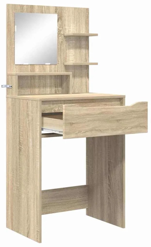 vidaXL Τραπέζια Ντυσίματος Κρεβατοκάμαρας με συρτάρι Δρύς Sonoma