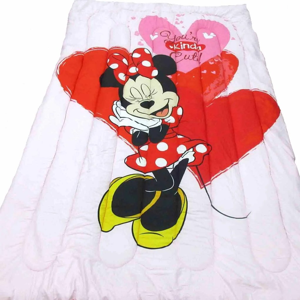 Πάπλωμα Παιδικό Minnie 031 Ψηφιακό Pink DimCol Μονό 160x250cm Microfiber