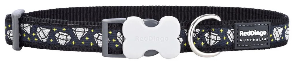Κολλάρο Σκύλου Red Dingo STYLE DIAMOND Μαύρο 31-47 cm