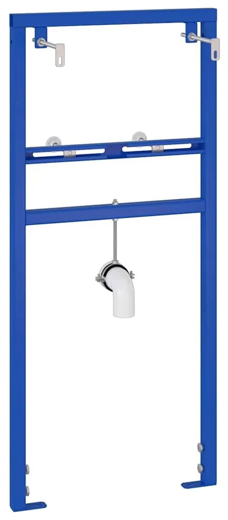 vidaXL Στήριγμα Τοίχου Μπάνιου Μπλε 50 x 17.5 x 136 εκ. Ατσάλι