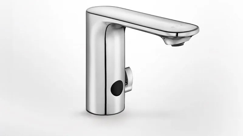 Serel / ECA 108108037 Chrome Μπαταρία Νιπτήρος Ηλεκτρονική με Λεβιέ Ρύθμισης Θερμοκρασίας (Μπαταρίας)