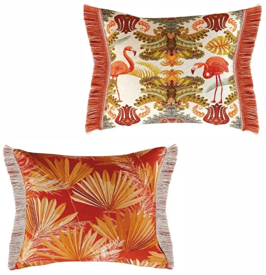 Μαξιλαροθήκη Διακοσμητική Fancy S23 04 Multi Kentia 50X50 Cotton-Polyester