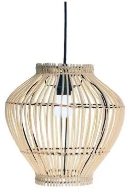 Κρεμαστό Φωτιστικό Οροφής Ε27 40W Rattan Φυσικό 124-01240-04 Luma Lighting-124-01240-04-Μπεζ 124-01240-04