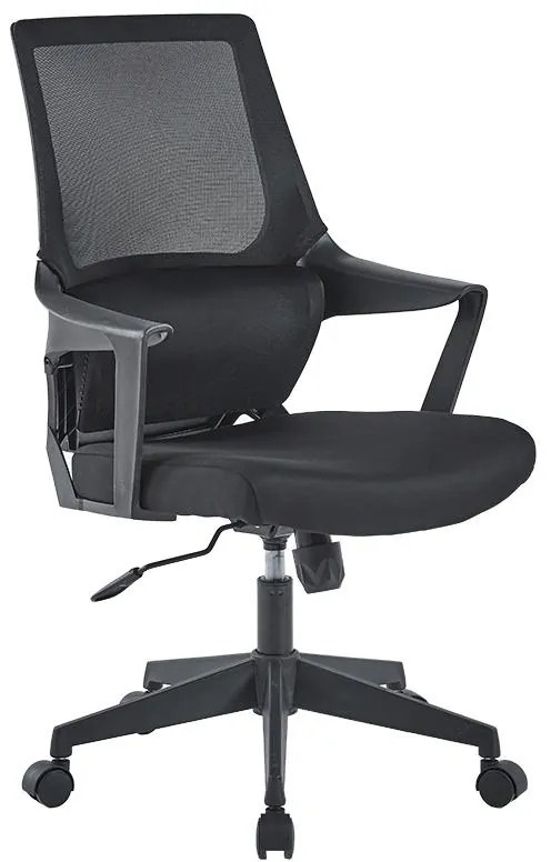 Καρέκλα γραφείου εγρασίας Fragrant ύφασμα mesh μαύρο 50x52x107 εκ.