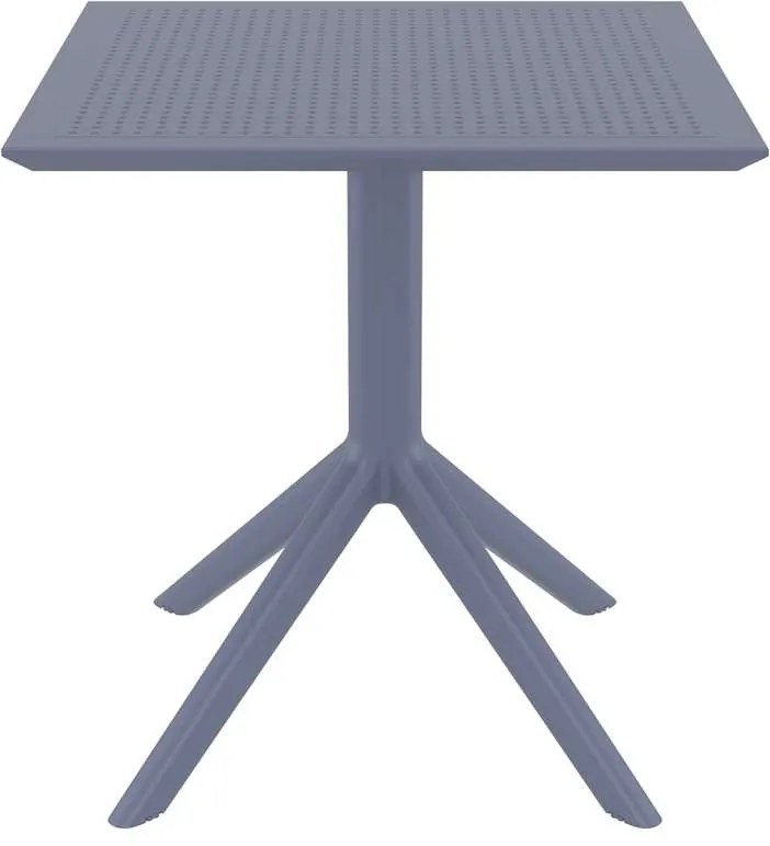 ΤΡΑΠΕΖΙ ΠΟΛ/ΝΙΟΥ 70X70X74εκ. DARK GREY