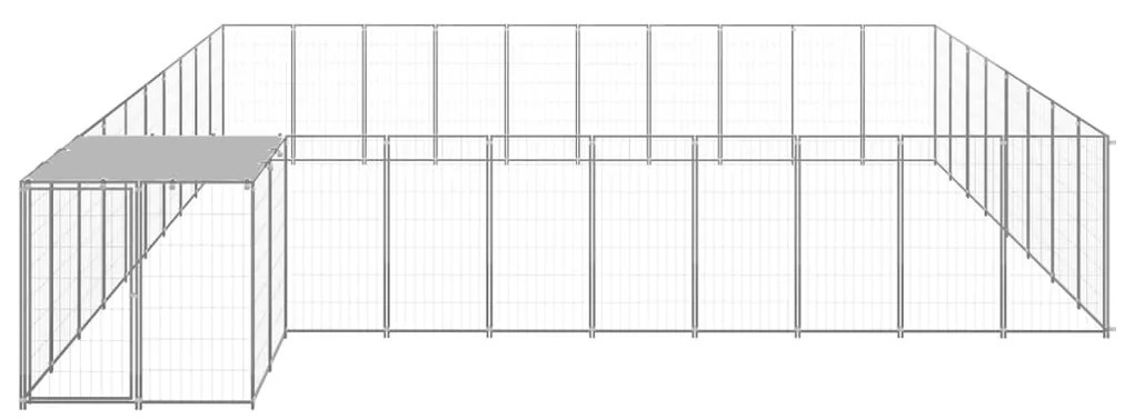 vidaXL Σπιτάκι Σκύλου Ασημί 25,41 μ² Ατσάλινο