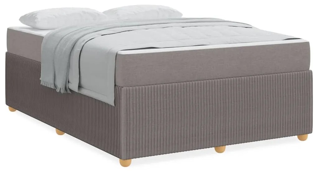 vidaXL Σκελετός Κρεβατιού Άλλο Taupe 140 x 200 cm ύφασμα