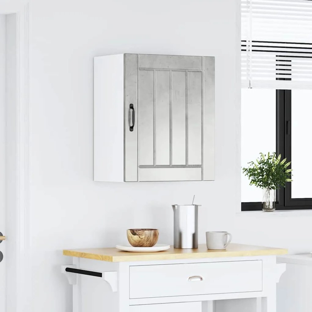 vidaXL ντουλάπι τοίχου κουζίνας "Lucca" Σκυρόδεμα γκρι