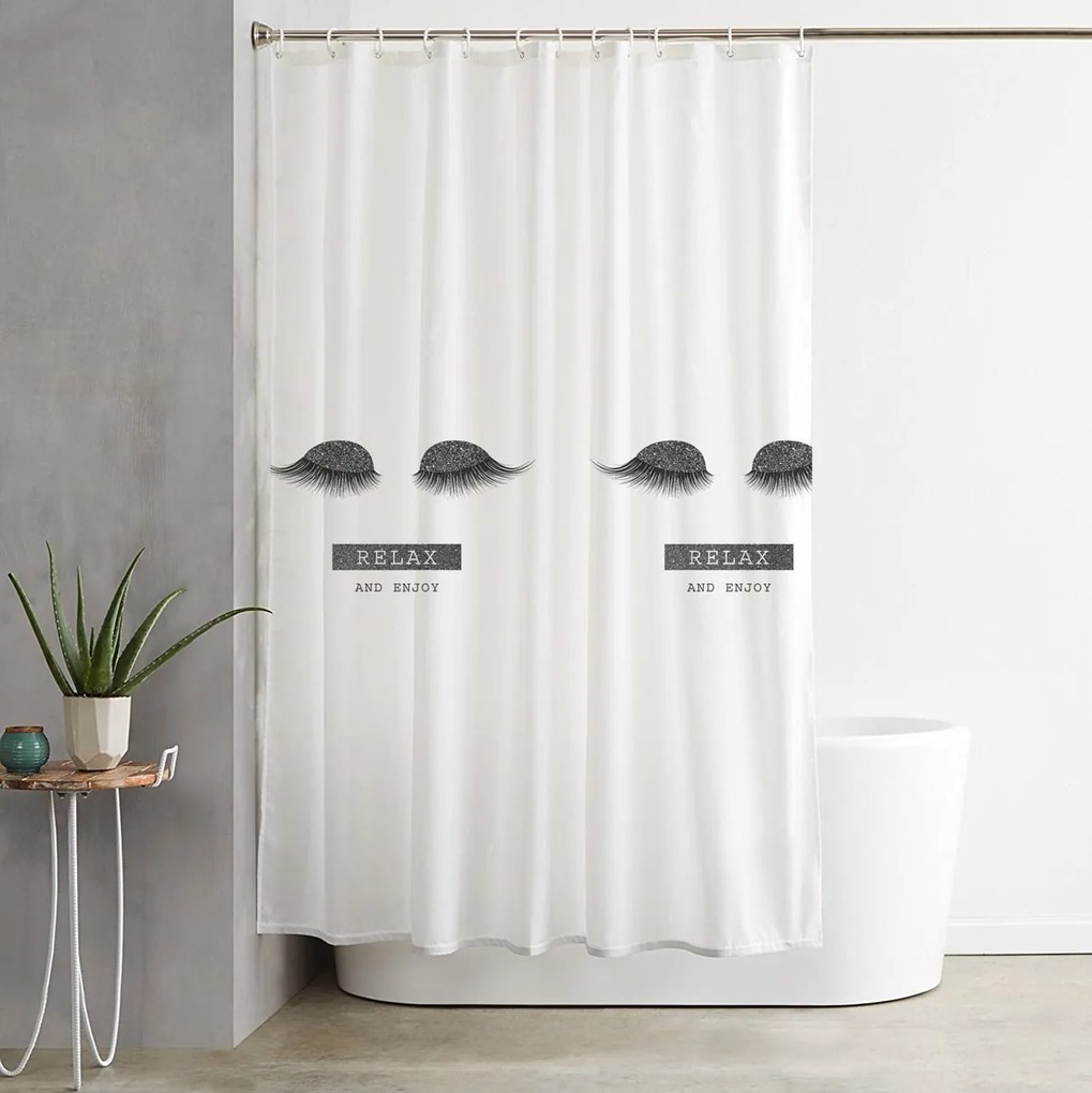 Κουρτίνα Μπάνιου 180x180 Κρουζ Μπεζ