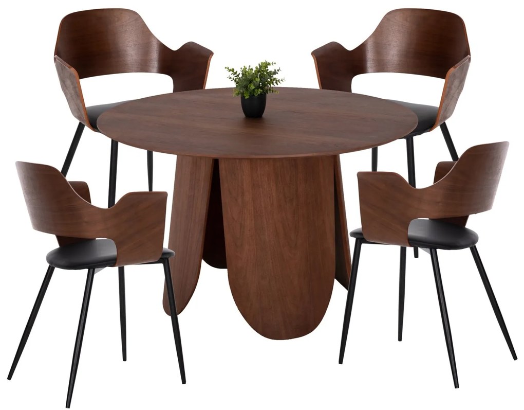 ΣΕΤ ΤΡΑΠΕΖΑΡΙΑ ΕΣΩΤ. ΧΩΡΟΥ 5ΤΜΧ HM11962 ΤΡΑΠΕΖΙ DENTY &amp; 4 ΚΑΡΕΚΛΕΣ VELP