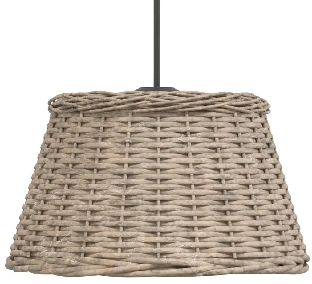 vidaXL Καπέλο Φωτιστικού Οροφής Καφέ Ø50x30 εκ. από Wicker