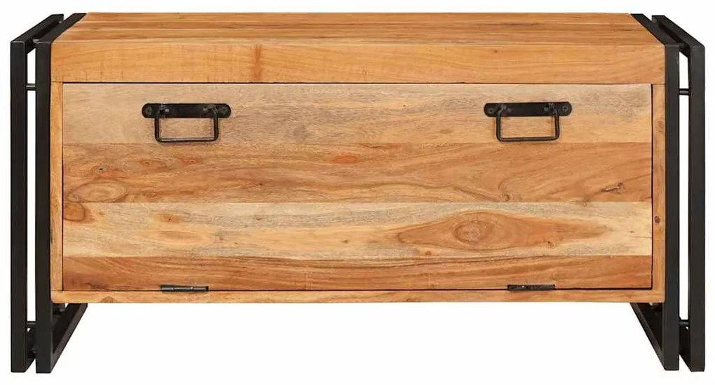 vidaXL Ντουλάπα Παπουτσιών Καφέ 90 x 38 x 45 εκ. Μασίφ ξύλο ακακίας