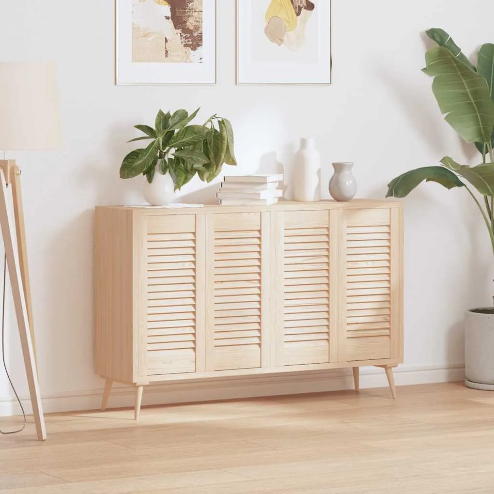 vidaXL Πορτάκια με Περσίδες 4 Τεμ. 61,5x29,5 εκ. από Μασίφ Ξύλο Πεύκου