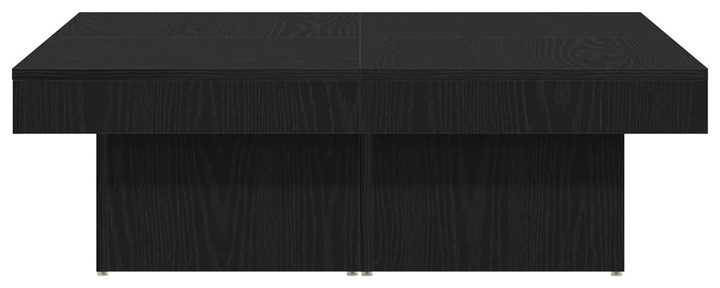 vidaXL Τραπέζι σαλονιού Μαύρο Δρυς 90x90x28 εκ. Φτιαγμένο από ξύλο