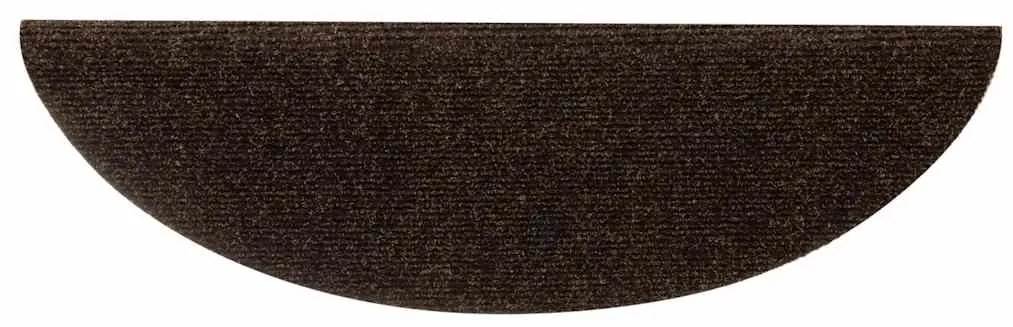 vidaXL Πατάκια Σκαλιών Αυτοκόλλητα 15 τεμ. Καφέ Ημίκυκλα 56x17x3 εκ.