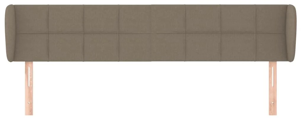 vidaXL Κεφαλάρι με Πτερύγια Taupe 163x23x78/88 εκ. Υφασμάτινο