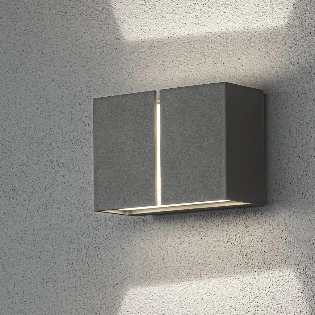 KONSTSMIDE Φωτιστικό Τοίχου LED Pavia Σκούρο Γκρι 4x3W