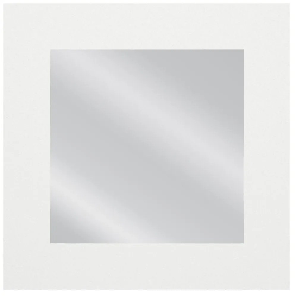 Καθρέπτης Τοίχου AAINA Λευκό Μοριοσανίδα/Γυαλί 90x90cm - Γυαλί - 14410255