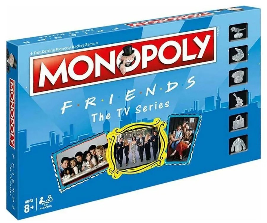 Επιτραπέζιο Παιχνίδι Monopoly - Friends 27229 (Αγγλική Γλώσσα) Για 2-6 Παίκτες 8 Ετών+ Multicolor Winning Moves