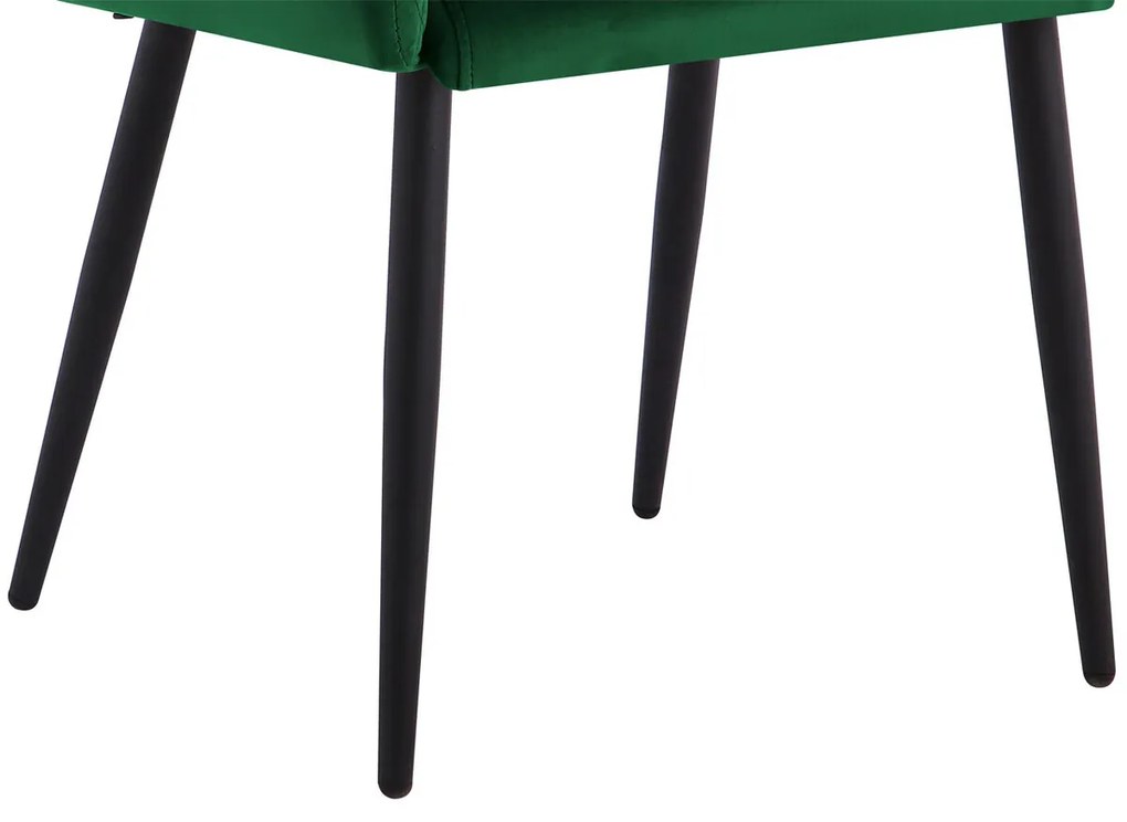 Καρέκλα Miramar 109, Πράσινο, 85x57x56cm, 17 kg, Ταπισερί, Μεταλλικά, Μπράτσα | Epipla1.gr