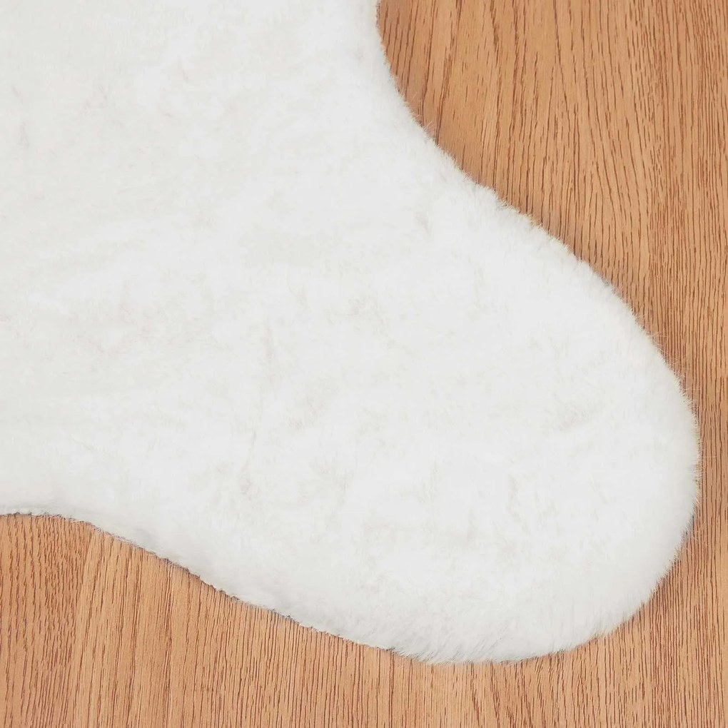 vidaXL Χαλιά Ψεύτικου Κουνελιού Olite Λευκό 50 x 80 cm Πολυεστέρας