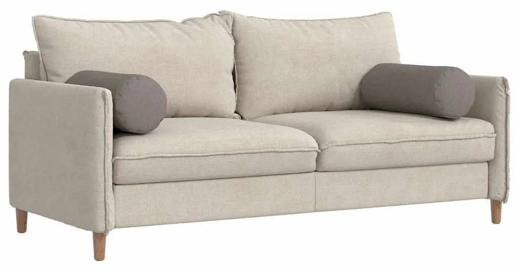 vidaXL Μαξιλάρια Στήριγμα 2 pcs Taupe Ø 25 x 70 cm ύφασμα