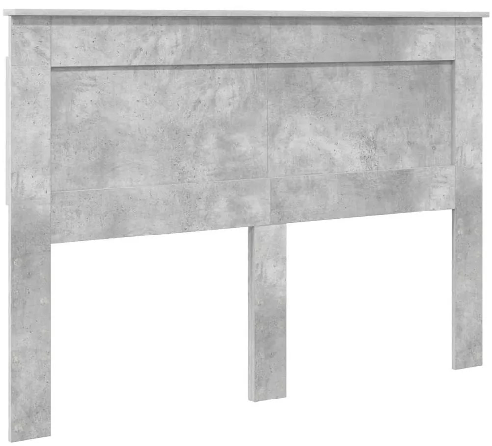 vidaXL Κεφαλάρι με κεφαλάρι Σκυρόδεμα Γκρι 150 cm Επεξεργασμένο ξύλο