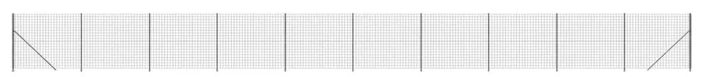 vidaXL Συρματόπλεγμα Περίφραξης Ανθρακί 1,8 x 25 μ. με Βάσεις Φλάντζα