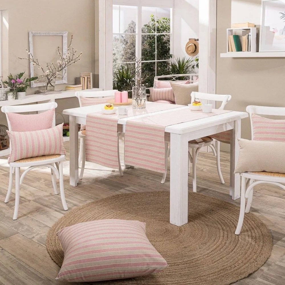 Τραβέρσα Prado 06 Pink Teoran 40x160 Cotton-Polyester