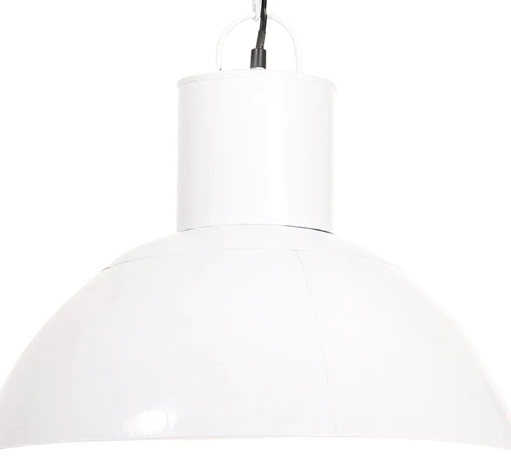 vidaXL Φωτιστικό Κρεμαστό Στρογγυλό 25 W Λευκό 48 εκ. Ε27